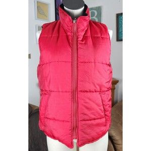 Catalina Outerwear Puffer Vest Quilted Full Front Zipper Collared M
